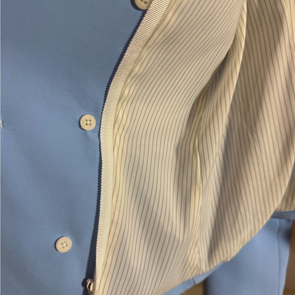 NWT - Veronica Beard Sky Blue Double-Breasted Diego Dicky Jacket - size 6 - Picture 5 of 10